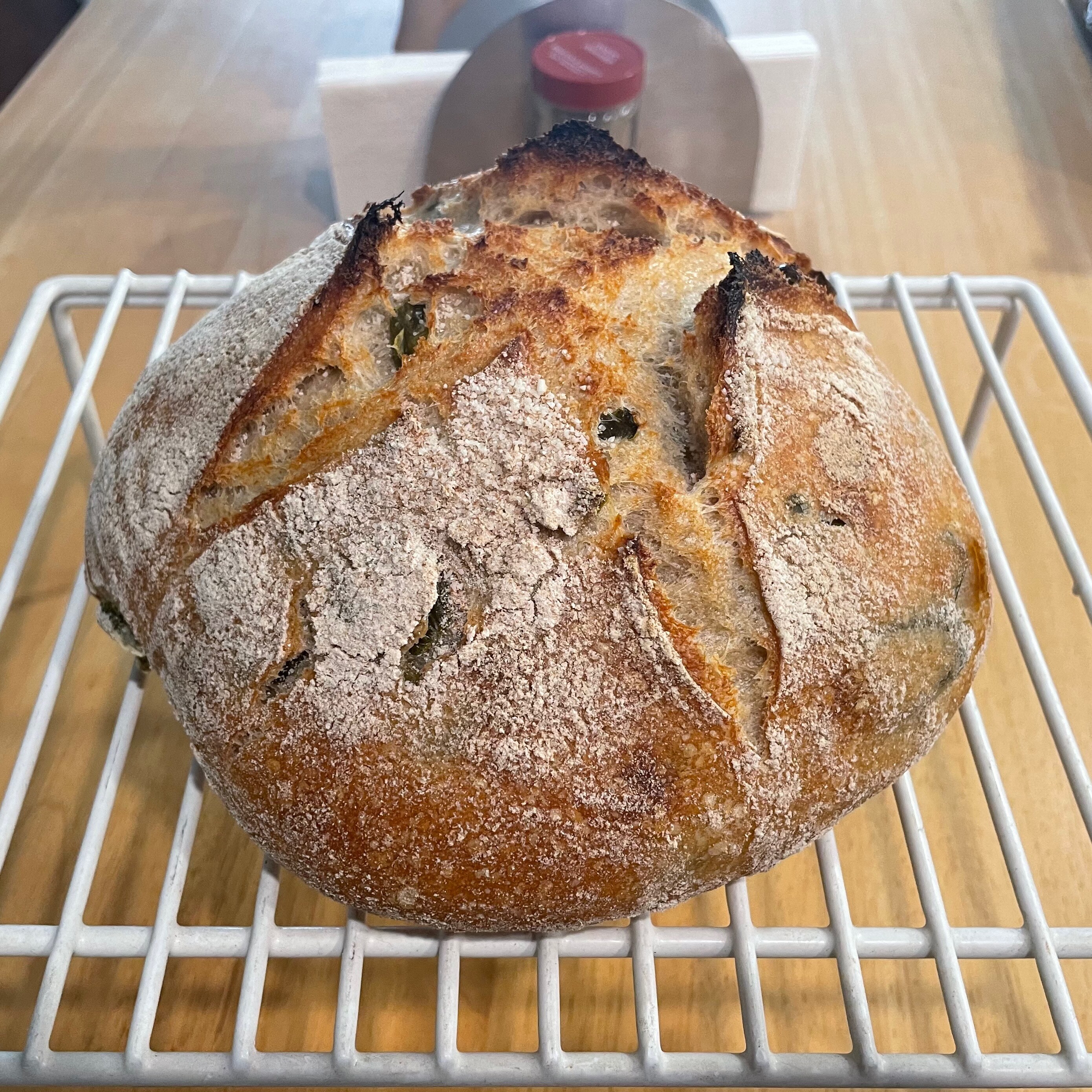 House-pickled jalapeño sour boule